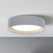 Beacon loftlampe Uno, grå, beton, Ø 27 cm, GX53