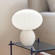 Hübsch Kumu bordlampe, hvid, glas, E14, højde 28 cm