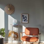 Hübsch Pliss væglampe, beige, jern, stof, E27, kabel