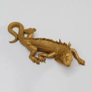 KARE Lizard vægobjekt, lakeret polyresin, 31 x 11 cm, guld