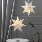 Bobo bordlampe, hvid, papirstjerne, højde 51 cm, E14
