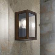 Lumina udendørs væglampe, rustsort, rustfrit stål, glas, IP44