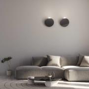 Fabbian LED-væglampe Akoya, antracit, 3000K, dæmpbar