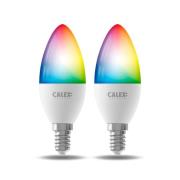 Calex Smart LED stearinlys E14 B35 4,9W CCT RGB sæt med 2 stk