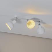 Loftlampe Elba, 40 cm, 3 lyskilder, hvid, metal, E27