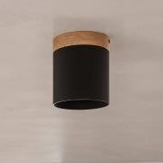 Loftspot Rif, sort, Ø 12 cm, træ, aluminium