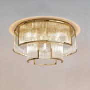 Maytoni Frame loftlampe, 9 x E14, Ø 65 cm, guld/klar