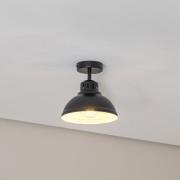 Sven loftlampe, 1 lyskilde, sort, stål, E27