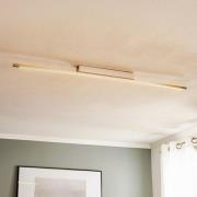 Quitani LED-loftslampe Tolu, nikkel, længde 118 cm