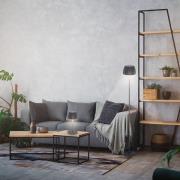 LED-gulvlampe Brilo unplugged Riffle, antracit