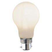LED-pære B22 7,5W 2.700K Ra90 opal