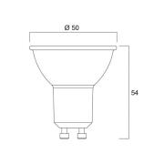 Sylvania LED-reflektorpære GU10 6W 3.000K 36° 600 lm glas