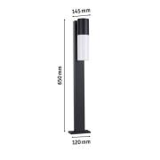 Paulmann Tralia vejlampe, antracit Højde 65 cm aluminium IP44 E27