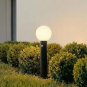 Lindby Dangan sokkellampe, hvid, 60 cm, glas, sensor