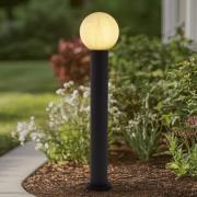 Lindby vejlampe Dangan, hvid, højde 90 cm, glas, metal