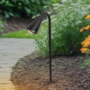 Lindby Sorvete lampe med jordspyd, sort, metal, højde 62 cm