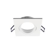 Samsola forsænket loftlampe, hvid, 9 x 9 cm, metal