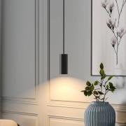 Hængelampe CAN, sort, højde 15 cm, Ø 6 cm, metal, GU10