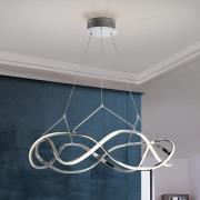 LED-hængelampe Molly, krom, dæmpbar, Ø 80 cm