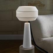 MARKET SET Bordlampe Cosiness, 85 cm, hvid, metal/stof