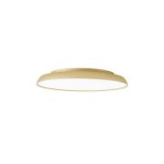 LED-loftlampe Art, Ø 30 cm, creme-guldfarvet, metal