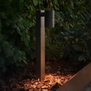 Sokkellampe Tin 50, sort, aluminium, IP44, GU10