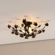 Carolina loftlampe, bronzefarvet, 3 lyskilder, jern