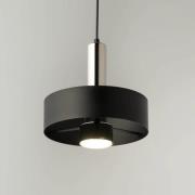 Hængelampe Rif Lux, sort/sølv, Ø 25 cm, stål