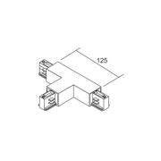 Ivela T-forbindelsesstykke LKM DALI, hvid, beskyttelsesleder til venst...