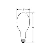 RADIUM Halogen-metaldamppære E40 444 W HRI-E NSC/S/F opal