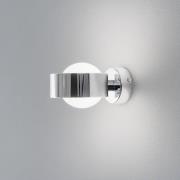 Væglampe Mado, stål kromfarvet, glas opal, 1 lyskilde