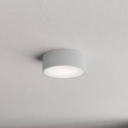 Cleo 200 loftlampe, grå, sensor, IP54, Ø 20 cm, metal