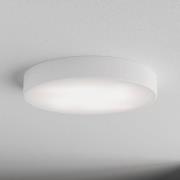 Loftlampe Cleo 500, hvid, sensor, IP54, Ø 50 cm, metal