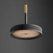 OLEV LED-hængelampe OVERFLY, sort Ø 15 cm, metal 927 dæmpbar