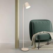 LED-gulvlampe Blake, sand, metal, dæmpbar