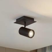 Lindby loftspot Joffrey, 13 cm, sort, metal, GU10