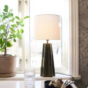 PR Home Bordlampe Aira, højde 65 cm, messingfarvet/hvid