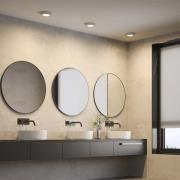 Prios LED-loftlampe Edwina, sølv, 18 cm, sæt med 10 stk