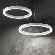 Ideal Lux LED-hængelampe Oracle, Ø 60 cm, hvid, 3.000 K