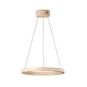 LED-hængelampe Silvio, Ø 60 cm, sandfarvet, metal, CCT