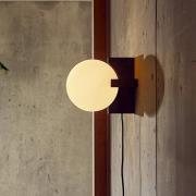 FRANDSEN bordlampe Hito, marmor, glas, E14, højde 19,5 cm