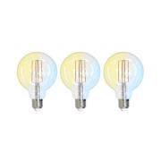 LUUMR Smart LED E27 G95 7W ZigBee Philips Hue sæt med 3 stk