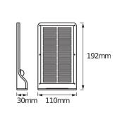 OSRAM LED-solcellelampe til udvendig vægmontering DOORLED, hvid, senso...