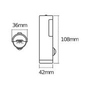 OSRAM natlampe NIGHTLUX TORCH, hvid, sensor, batteri IP54