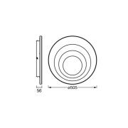 OSRAM LED-loftlampe ORBIS SPIRAL ROUND, Ø 51 cm, hvid 42 W