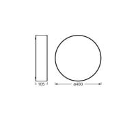 OSRAM loftlampe ORBIS PARIS, beige, Ø 40 cm, tekstil, E27