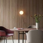 Audo LED-loftlampe TR Bulb, messing/hvid, dæmpbar