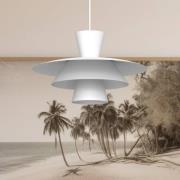 Hængelampe Plato, hvid, metal, Ø 38 cm, E27