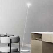 LED-gulvlampe Mahina, hvid, højde 130 cm, metal, CCT