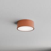 Loftlampe Cleo 200, kobber, sensor, IP54, Ø 20 cm, metal